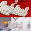 Hip Hop Letter Sterling Sier Iced Out VVS Moissanite Custom Pendant