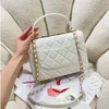 10A Super Arcial Quality Lambskin Chain Counter Counter Counter Facs 25cm Lambbskin Luxury Designer Bag Classic Crossbody Women Handbag Fashion Lady Buds