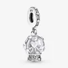 100% 925 srebrny srebrny śnieżny globał anioł dangle urok oryginalny europejski urok bransoletki moda biżuteria zaręczynowa AC286N
