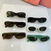 ovale Sonnenbrille Mui Mui Sonnenbrille Damen Brille 2024 Neuer euroamerikanischer Trend Zarter und weicher Stil Hochwertige Sonnenbrille Acetatrahmen Kleinrahmenbrille UV400