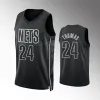 Maglia da basket giovanile personalizzata da uomo e da donna Brooklyn''Nets''Men Mikal Bridges Cam Thomas Ben Simmons 2023-24 Maglia da città autentica