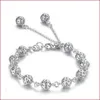 Bracelets de charme Wei Hua Bracelet en cristal Sier plaqué bijoux ornements à la main pour les femmes livraison directe Otehy
