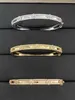 Designer Jewelry Luxury Bracelet VCF Kaleidoscope 18k Gold Van Clover Bracelet with Sparkling Crystals and Diamonds Perfect Gift for Women Girls 4VVK