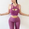 Survêtement pour femmes vêtements de sport tenue de Yoga ensemble Leggings serrés soutien-gorge de sport élastique Fitness ensemble de gymnastique costume pour femmes 13 couleurs