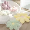 Mjuk färg fluffig blomma kast kudde fylld livsliknande tusensköna blommor plysch leksak växt hem dekor kudde stol matta för barn flicka 231229
