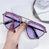 Lunettes de soleil 2023 Cat Eye Lunettes de soleil Femme Shopping en plein air Shades Diamant Conduite Lunettes Rétro Cool Ovale