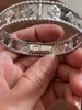 Projektant biżuterii luksusowa bransoletka vcf kalejdoskop 18K Gold Van Clover Clover Bransoletka z błyszczącymi kryształami i diamentami idealny prezent dla kobiet dziewczęta 63r5