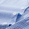 Camisas casuais masculinas high-end camisa de moda de negócios elegante jovem cavalheiro temperamento houndstooth homens de mangas compridas