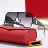 Nouvelles lunettes de soleil de créateur de mode pour hommes femme lunettes de soleil carré noir bleu corne de buffle lunettes lunettes surdimensionnées vintage Carti Goggle B