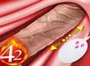 Teles vibratório empurrando vibrador realista masturbação feminina com ventosa aquecimento pênis controle remoto pau para mulher 2203309951658