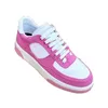 Frauen Designer lässige Schuhe weiße Schnüre -up -Reise Leder Sneaker 100% Cowhide Lady Dicke Solted Trainer Frau Schuhplattform Gymnasten Sneakers Größe 20126 S 5