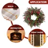 Decorative Flowers 2 Pcs Decor Artificial Garland Hanging Christmas Wreath Front Door Window Wall Pendant Xmas