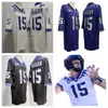 TCU Horned Frogs football jerseys NCAA College 15 Grant Tisdale Mens all stitched jersey