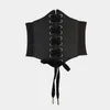 Belts Women Corset Wide PU Leather Slimming Body Shaping Girdle Daily Wear Female Elastic Tight High Waist