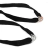 Choker Sjaal Strass Kraag Ketting Temperament CCB Zwart Fluwelen Lint