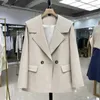 Ternos femininos roupas brancas sólido solto preto outerwears casacos para mulher jaqueta blazer mulher tendência de inverno 2023 ofertas roupas de luxo coreano