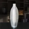 プレートメッキマシルバーシルバー花瓶ホームリビングルームテレビキャビネットワイン装飾装飾装置アートセラミック