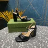 10A Designer-Sandale, Kleid-Schuhe, Damen-Sexy-Sandalen, neue Luxus-Knöchelschnalle, mittelhohe Sandale, Mule-Sandale, Block-Schuhe mit klobigem Absatz für Damen, Größe 35–42