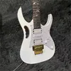 Vendita calda di buona qualità Chitarra elettrica White Famous livello master 7V, sistema vibrato di qualità, tastiera a 24 toni, tono mobile, --- Strumenti musicali