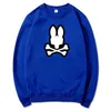 Psychological Bunny Fun Rabbit Printing Hoodies Bomull