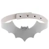 Sautoirs Mode Bijoux Accessoires Pu Cuir Bat Wings Collier Collier Pour Enfants Couple Amoureux Maxi Déclaration Halloween Noir R Dh2Yx