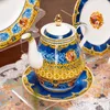 Europejski luksusowy zestaw do kawy i herbaty w stylu pałacu Zestaw kości China herbaty w Sewilli Time pojedynczy garnek ceramiczny garnek