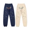 Z8o8 Men's Tracksuits Sp5der 555555 Spider Web Foam Printed Pure Cotton Hoodie and Pants Set for Autumn and Winter New Men's and Women's Fashion