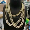 Необычные ювелирные изделия в стиле ретро на заказ, кубинская цепочка в стиле хип-хоп, позолоченная стерлингового серебра 925 пробы, кубинское ожерелье для пары