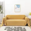 Couverture de canapé imperméable polyvalente, couleur unie, tissu Durable, anti-poussière, anti-rayures, décoration de salon, maison, 231229