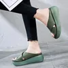 Hausschuhe Maogu Dicker Boden Frauen Sommer Gleitet Schuhe Plus Größe 43 Retro Damen High Heels Sandalen 2023 Casual Plattform