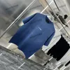 Xinxinbuy 2024 Erkekler Tasarımcı Tee T Shirt Boya Paris Mektup Nakış Mürettebatı Boyun Kısa Kollu Pamuk Kadınlar Siyah Beyaz Kayısı S-2XL