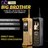 Ontgrendeld Retro-stijl Big Brother Antenne voor mobiele telefoon Goed signaal Power Bank Lange stand-by Extraverte FM Bluetooth-zaklamp Zaklamp Dual Sim-kaart Telefoon