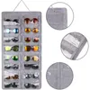 Klassnum 16 grades óculos organizador de armazenamento pendurado na parede saco óculos de sol recipiente exibição bolso bolsa 231229