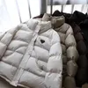 Designer beskuren ner jacka för kvinnor lätt puffer vinter krage parkas mode kort jacka stil smal korsett ut vindbrytare fickdame varma rockar