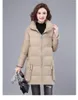 Women's Down M.Y.FANTASY 2023 Jacket Mid-Length Winter Style Korean Shiny Loose Fashion Thick Warm White Duck Jac