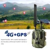 Combo Solar 4G Av Kameraları Fotoğraf Tuzakları İzci Vahşi Kamera Trail GPS/E -posta/MMS/FTP/GSM Gece Görüşü Harici Güneş Şarj Cihazı Kamera 4G