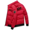 Inverno quente jaqueta casual masculina para baixo algodão cheio zíper gola carta marca impresso parka casaco de alta qualidade 231229