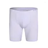 Calzoncillos Ropa interior para hombre Alargado Alta elasticidad Cintura baja Sólido Hielo Seda Boxers Shorts Pantalones cómodos