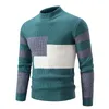 Maglioni da uomo 2023 inverno mezzo dolcevita maglione abbinato pullover lavorato a maglia moda giovanile abbigliamento casual