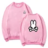 Varumärke mens hoodies skalle bunny mönster topp bomull o-hals korta ärm huvtröjor tryck spöke kanin polo skjorta sommarmens hoodies designer hoodies ärm 343