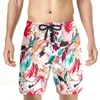 Mäns shorts hawaii herrar bohemisk stil semester baddräkt för manlig bräde 3d blommor bladtryck korta byxor ropa strand