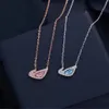 Necklaces Designer Fashion Women's Pendant Necklace with Light Crystal Swan Necklace a holiday gift for girls118