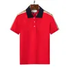 Luxury Italy Mens Stylist Polo GG skjortor män kläder kort ärm mode casual sommar t shirt rand shirt t skjortor orm polos bi blommor mens medusa 6196