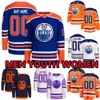 Outfit Edmonton''Oilers''Custom Hockey Jerseys Mens 21 Klim Kostin 27 Brett Kulak 28 Ryan Murray 10 Derek Ryan Shore 74 Stuart Skinner 41