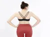 Sexig yoga Bra Kvinnor Padded Sports Bra Shake Proof Running Workout Gym Topp Tank Fitness Shirt Vest3572483