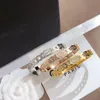 Europa Amerika Fritillary Armbanden Bangle Luxe Designer Sieraden Roestvrij staal Kristal Vrouwen 18K Goud Verzilverd Liefdescadeau 203o