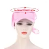 Hombras anchas para mujeres Capá de la gorra con gorra de turbante de turbante pre-atado Bufand Hijab Soild Color Muslim Beach Fashion Fashion Gat.