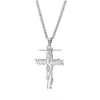 Porte-clés Longes Arbre de Vie Croix Pendentif Colliers Hommes Relin Foi Crucifix Charme Décoration Chaîne Pour Femmes Bijoux Cadeau Dro Dhpvt