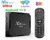 X96 Max Ultra Android 110 tv box Amlogic S905X4 24G5G WiFi 8K H265 HEVC Set TopBox Supporto lettore multimediale Micro SD Card X96MAX8356013