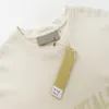 Ess T -Shirts Designer T -Shirt Herren T -Shirts runden Hals Sommer -T -Shirt -Brust dreidimensionaler Buchstaben Logo Weiß kurzärmelige reine Baumwolle lose vielseitige Frauen T -Shirts